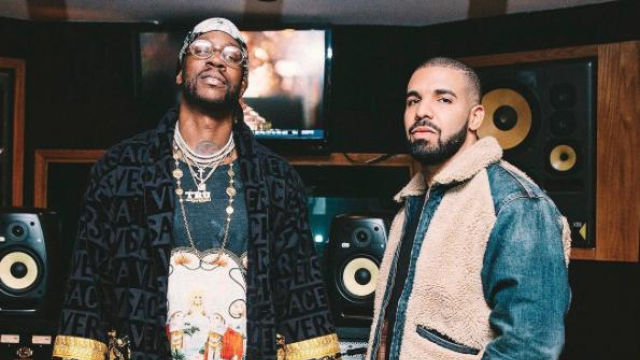 Drake hits the studio with 2 Chainz
