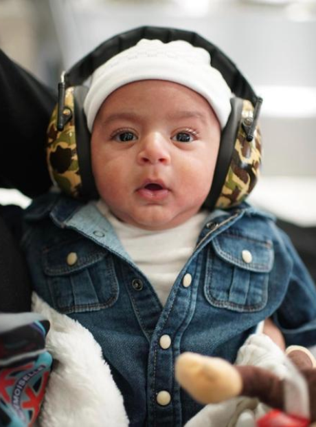 DJ Khaled son headphones