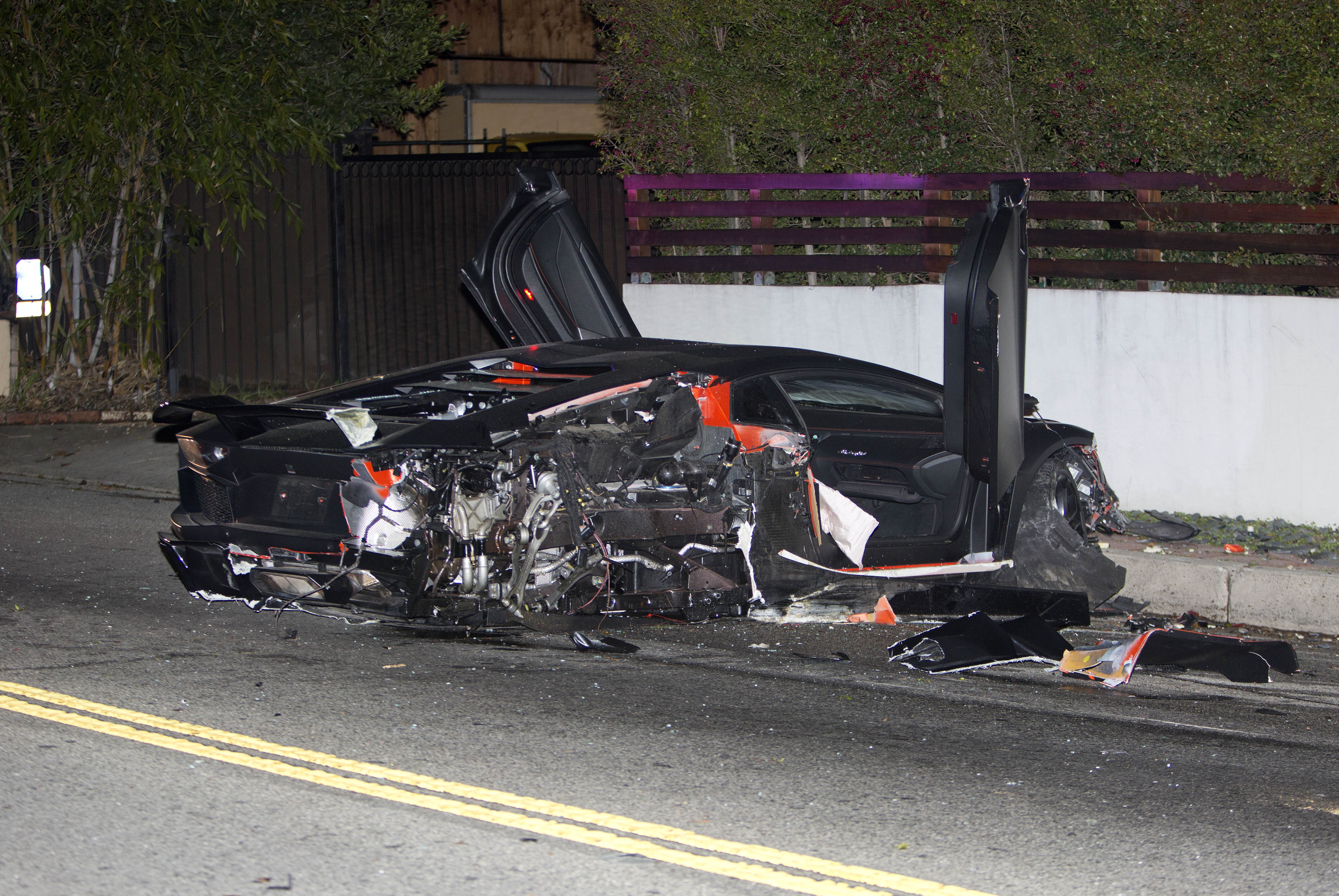 Chris Brown's car was written off