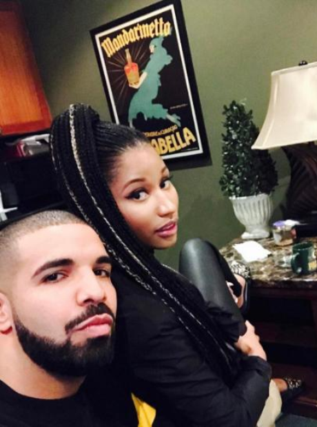 Nicki Minaj with Drake on instagram