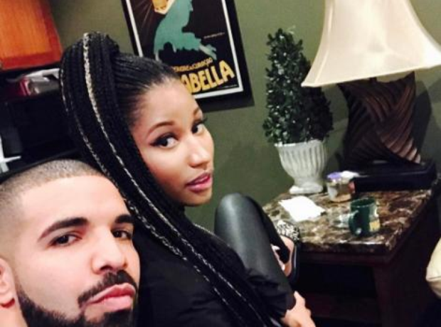 Nicki Minaj with Drake on instagram