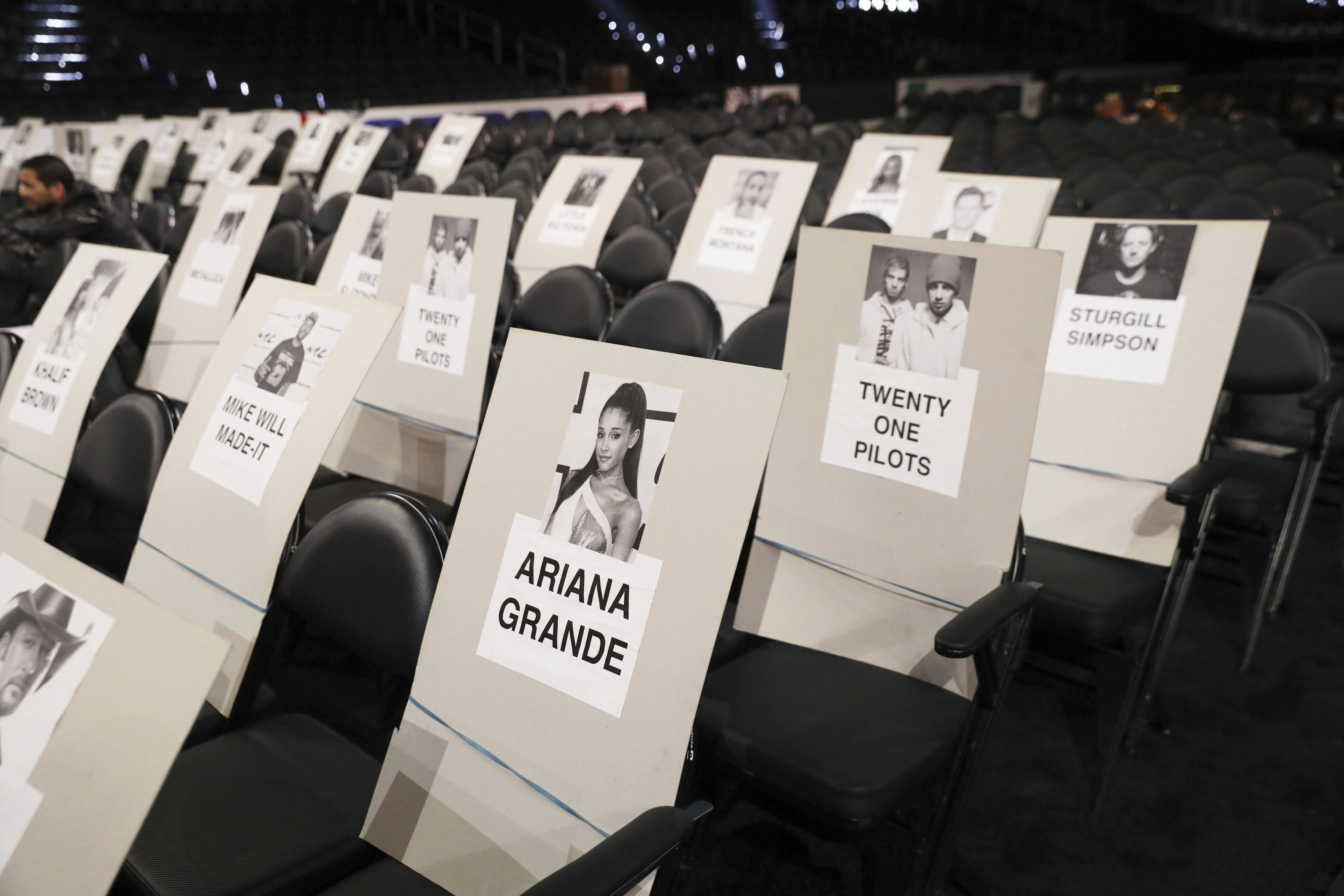Grammy's 2017 seating plan
