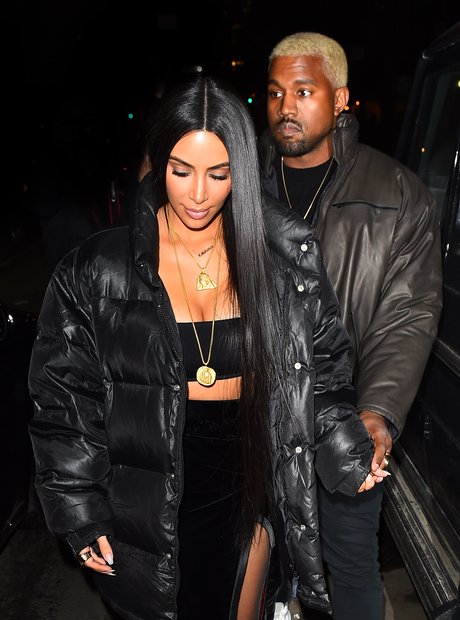 Kim Kardashian and Kanye West Valentines date 