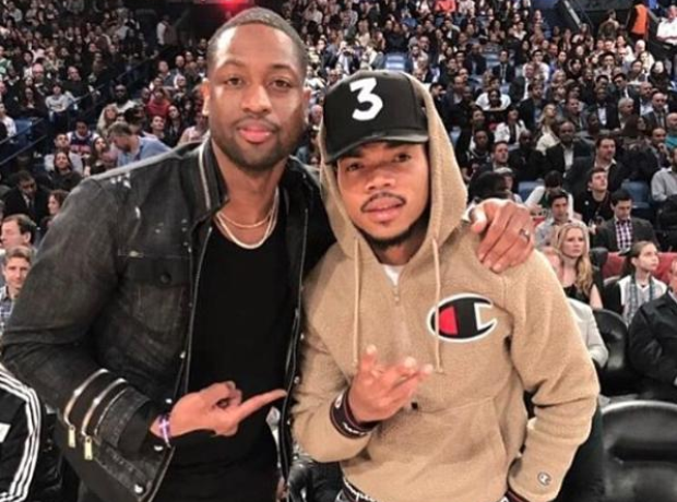 Chance The Rapper and Dwayne Wade