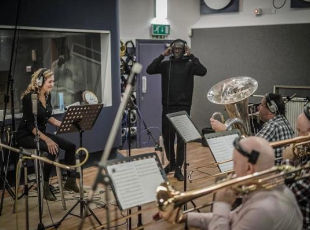 Stormzy in the studio