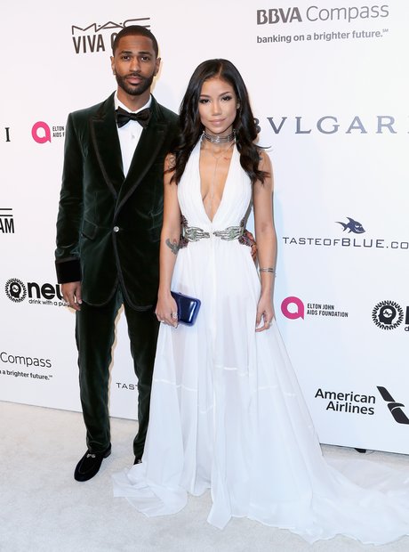 Big Sean and Jhene Aiko attend Elton John AIDS fou