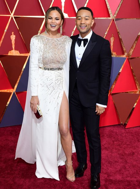 John Legend and Chrissy Teigen at the Oscars 2017