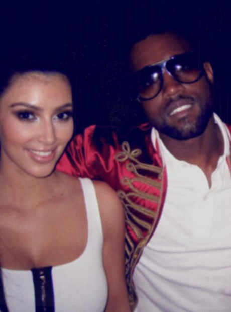 Kim Kardashian and Kanye West throwback