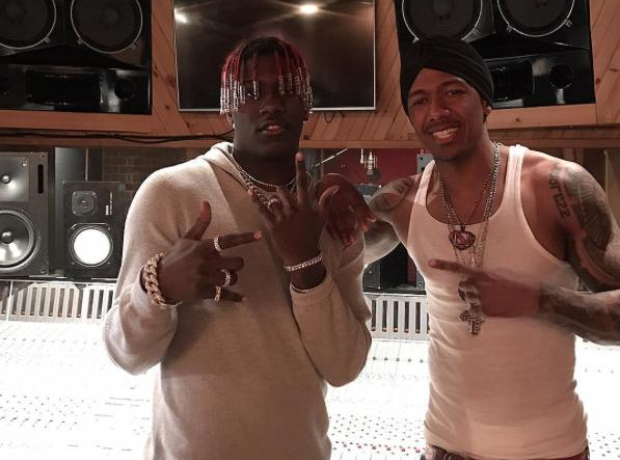 Nick Cannon and Lil Yachty in the studio together