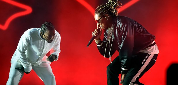 Kendrick Lamar and Future performing at Coachella 