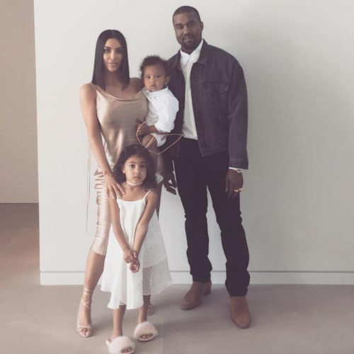 Kim Kardashian, Kanye West, North and Saint