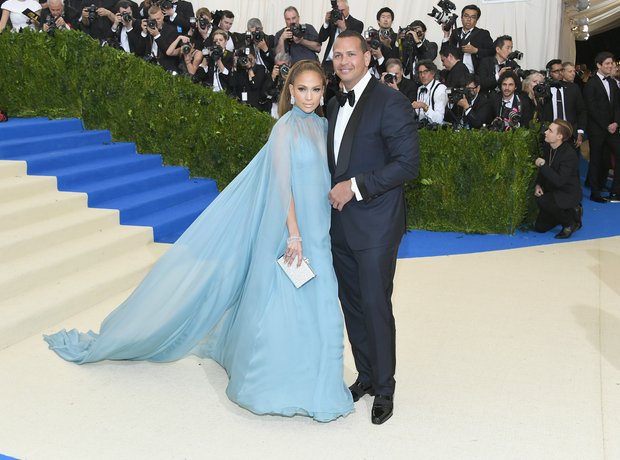 Jennifer Lopez and Alex Rodriguez at the Met Ball 