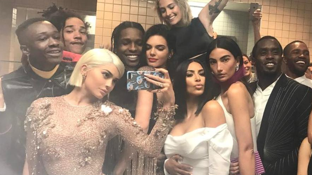 Kylie Jenner posts iconic group selfie from Met Ga