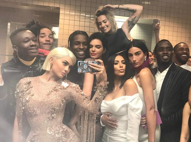 Kylie Jenner posts iconic group selfie from Met Ga