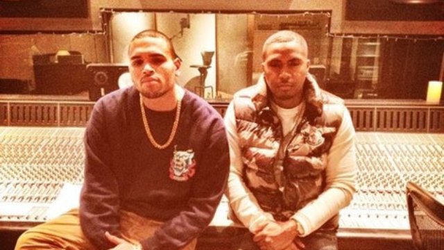Chris Brown and Nas