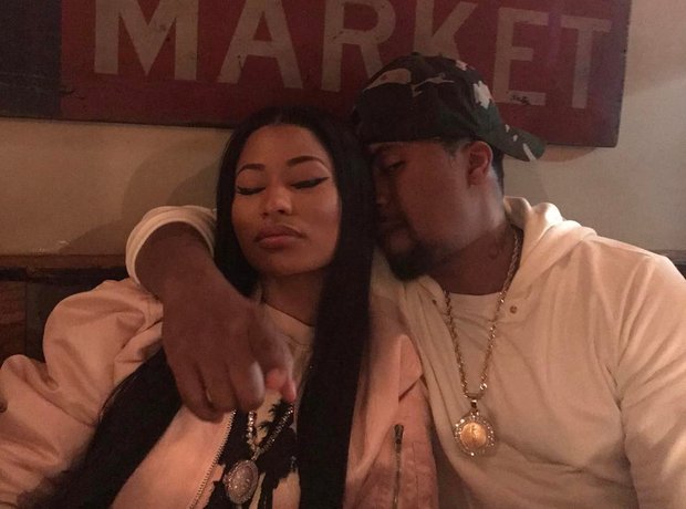 In May 2017, Nicki and Nas posted the same photo of them ...