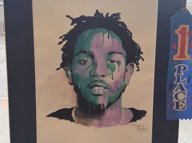 Kendrick Lamar painting by student wins competitio