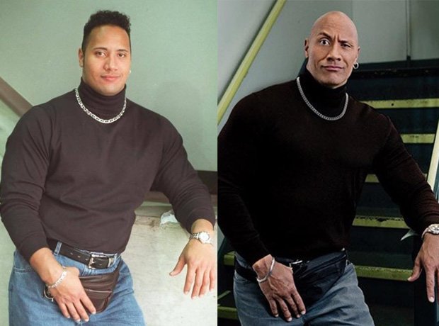 Dwayne 'The Rock' Johnson reveals what was in his fanny pack in famous 90s  photo