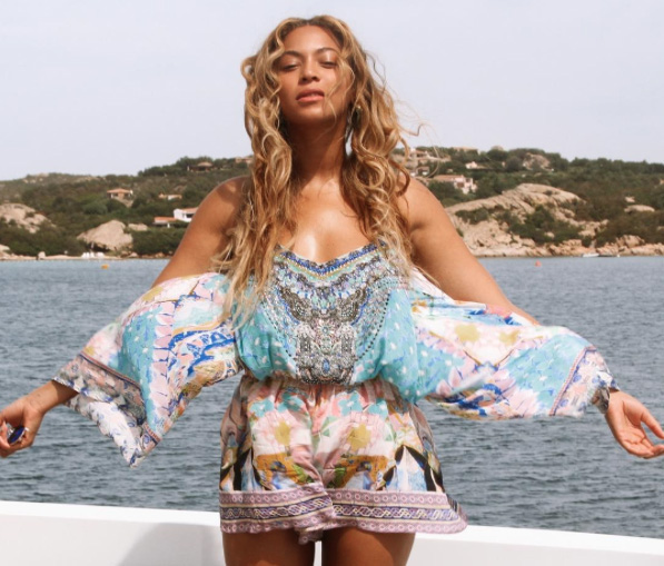 Beyonce in a playsuit