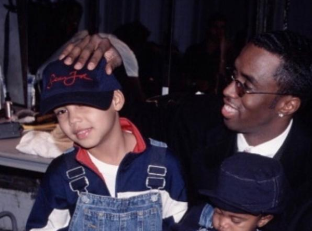 P Diddy and his son Quincy 