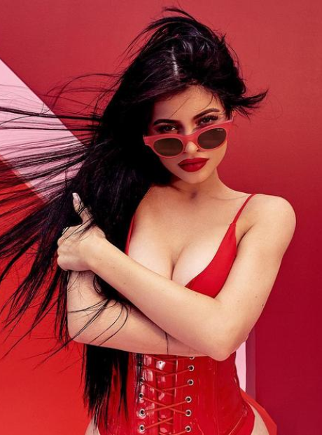 Kylie Jenner sunglasses shoot