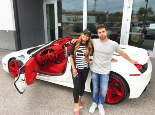 Blac Chyna and her new 2017 Ferrari 488 Spider