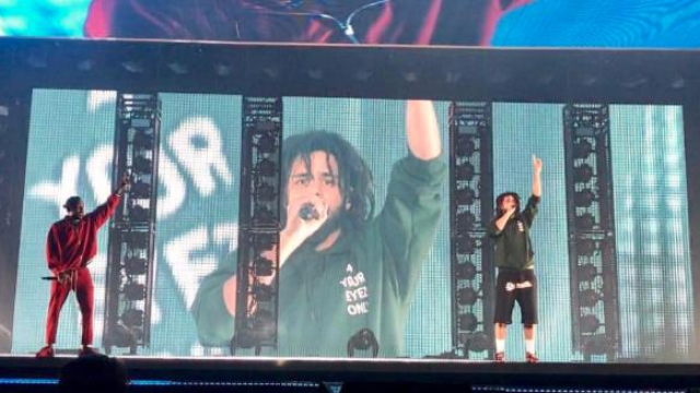 Kendrick Lamar Brings Out J Cole On Tour
