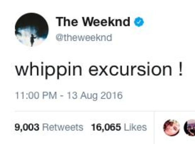 The Weeknd is a fan Giggs