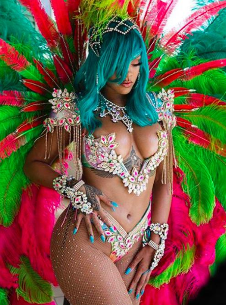 Rihanna at Crop Over 2017