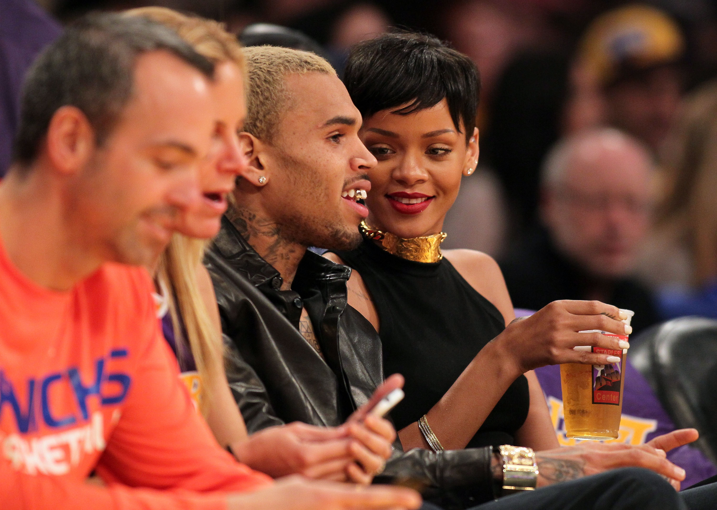 Chris Brown and Rihanna