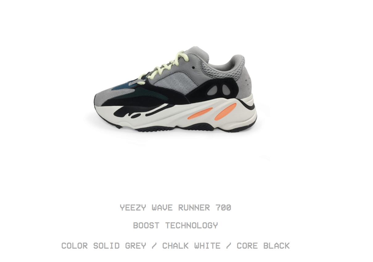 yeezy 700 adidas price