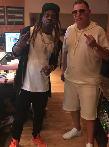 Lil Wayne Studio With Scott Storch