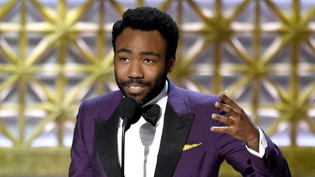 Donald Glover at the 2017 Emmy Awards.