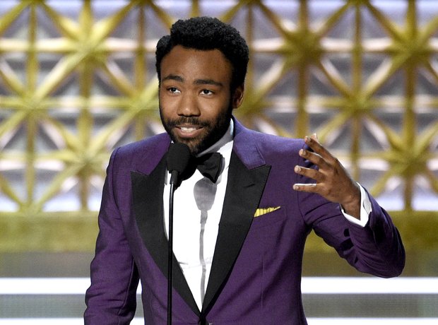 Donald Glover at the 2017 Emmy Awards.