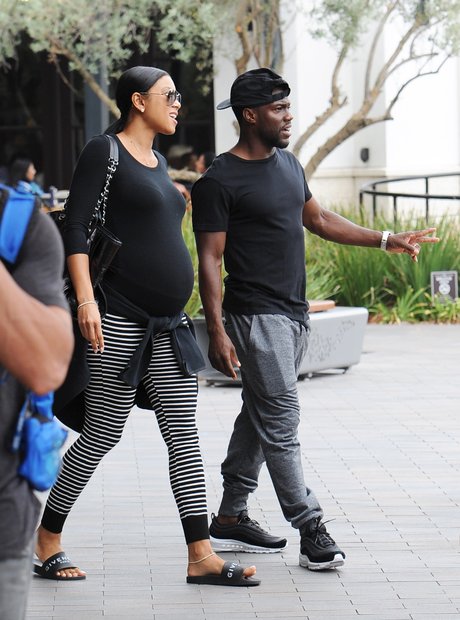 Kevin Hart and pregnant wife Eniko Parrish