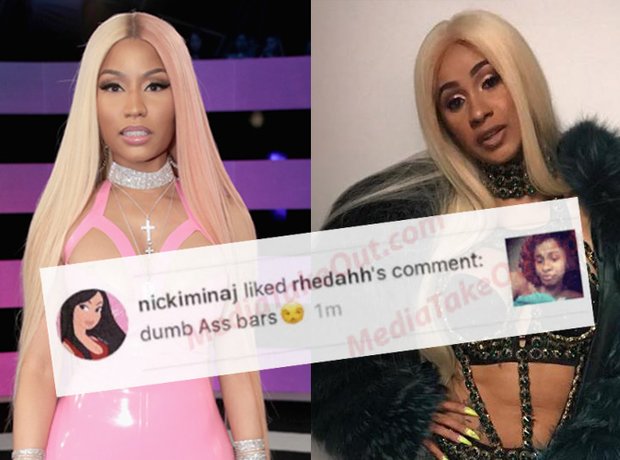 Nicki Minaj and Cardi B fake Insta comment