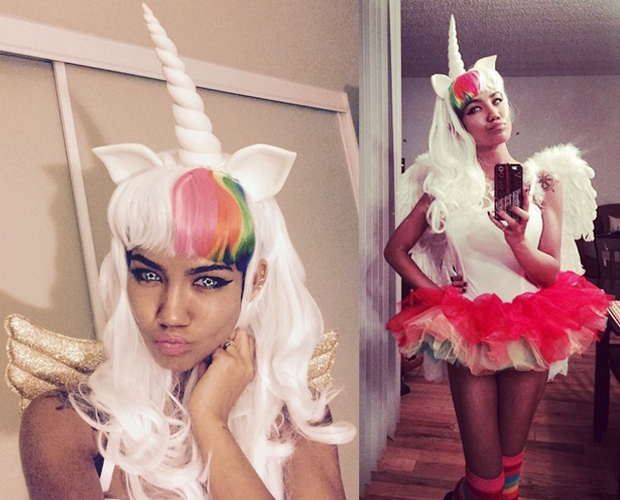 Jhene Aiko as a unicorn
