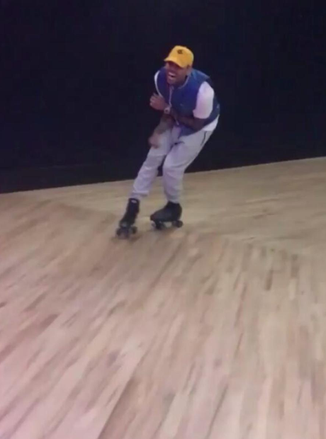 Chris Brown Usher Rollerskate Birthday