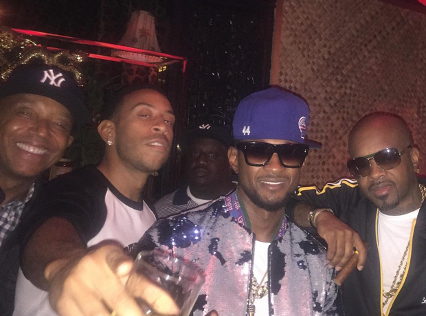 Ludacris and Jermaine Dupri were also spotted at the huge celebration ...