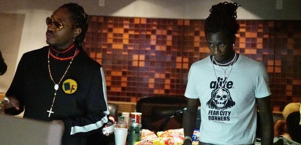 Future Young Thug in the studio