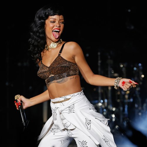 Rihanna performing