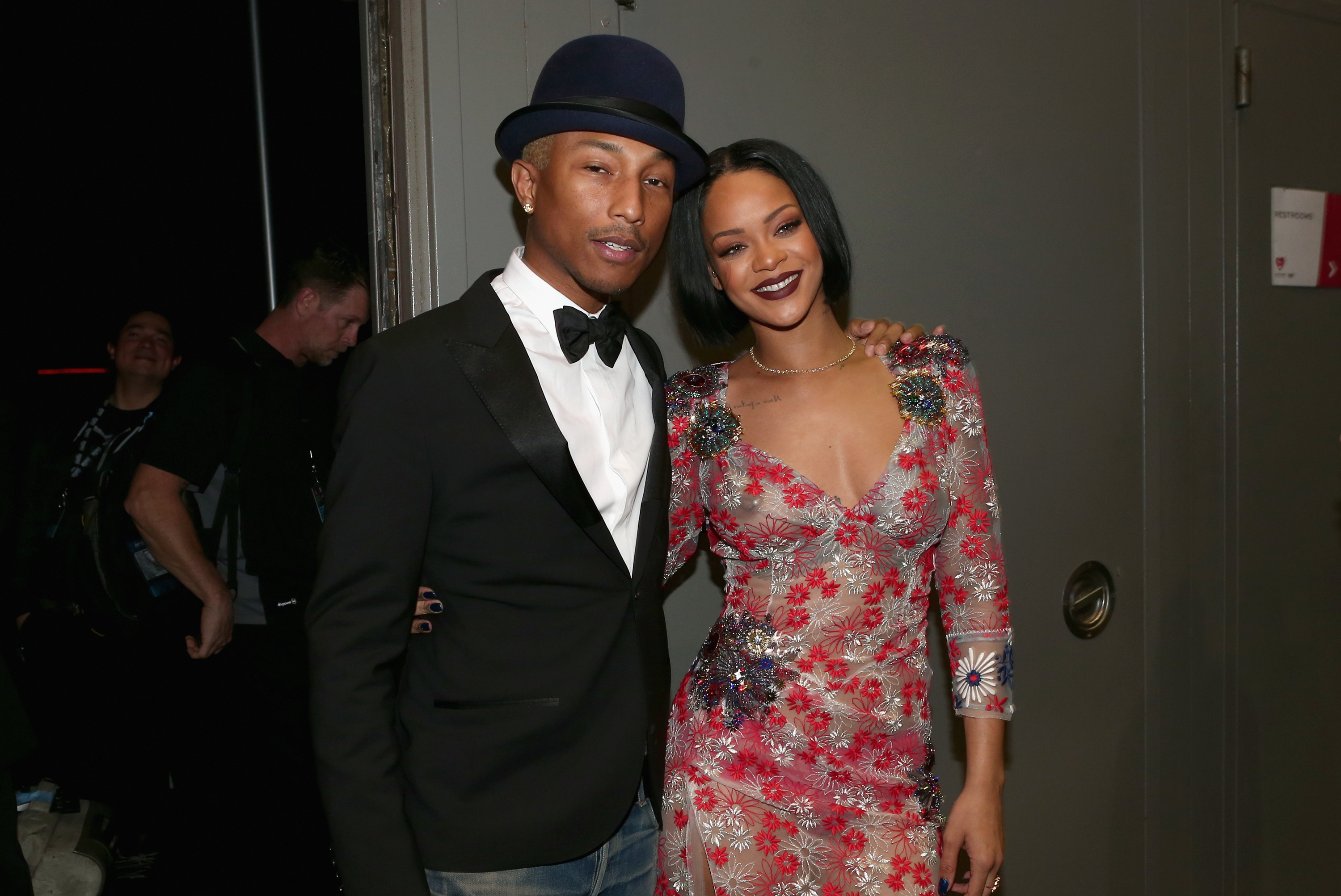 Pharrell Williams and Rihanna