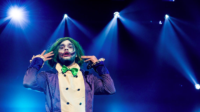 Yungen performing as The Joker