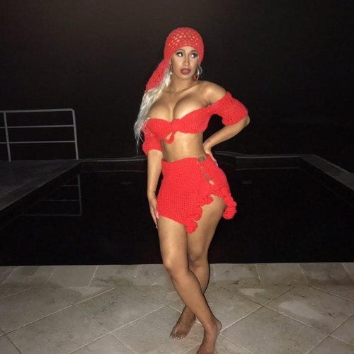 Cardi B Red Outfit
