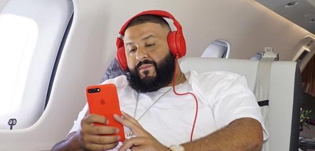 DJ Khaled listening to music