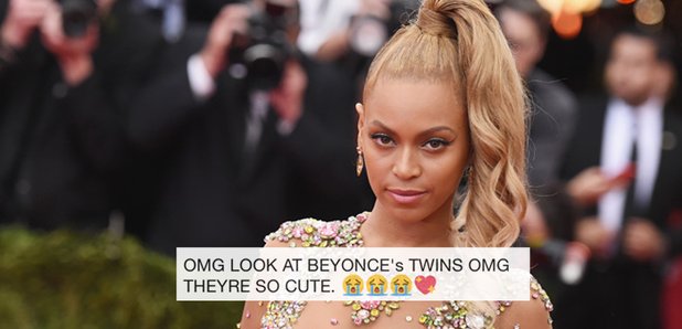 Beyonce finally seen with the twins!
