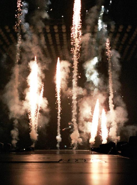 Drake performing in Brisbane