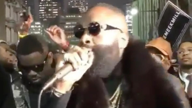 Rick Ross Free Meek Mill Rally