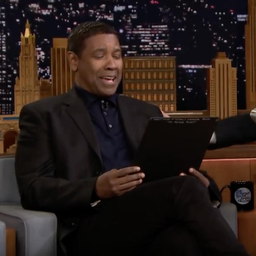 Denzel Washington Reacting To Drake Tattoo