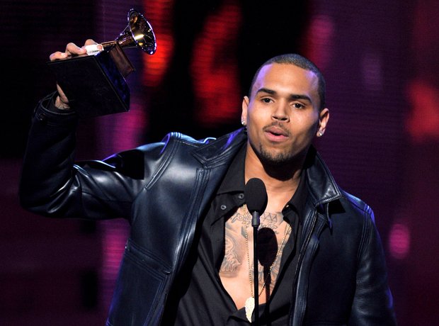 Chris Brown at the Grammys 2012